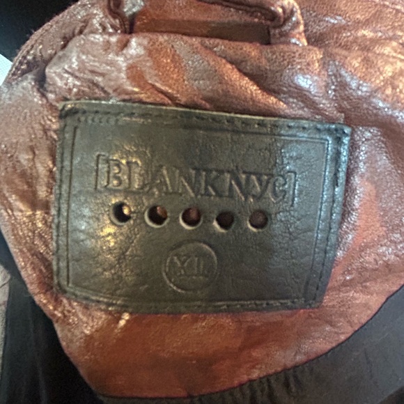 Blank NYC Leather jacket moto style - Picture 13 of 16